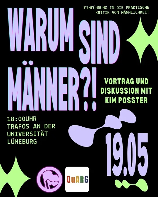 Plakat: Warum sind Männer?!